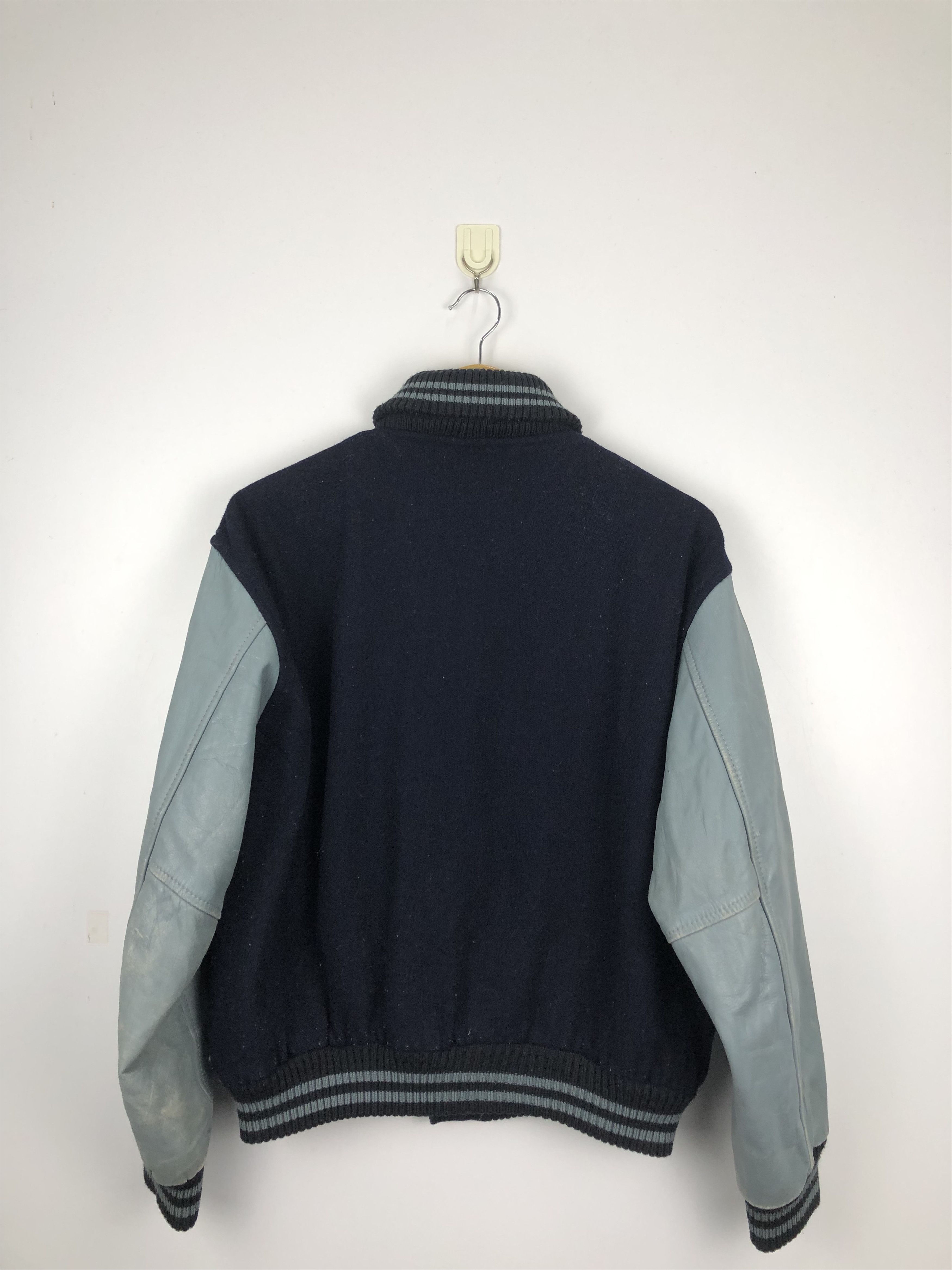 Vintage Vintage 90s Marina Delrey Wool Varsity Jacket V0444 Size US M / EU 48-50 / 2 - 3 Thumbnail
