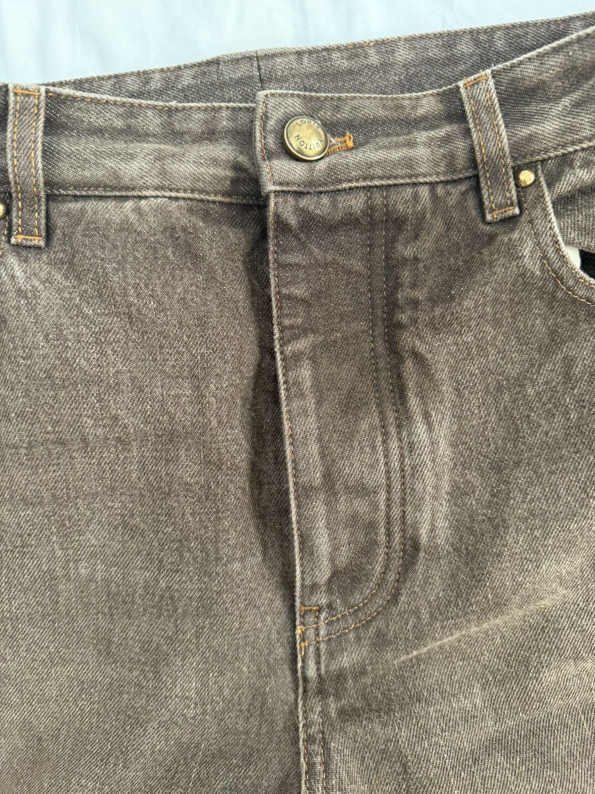Louis Vuitton Louis vuitton coffee indigo denim skate pants Size US 30 / EU 46 - 5 Thumbnail