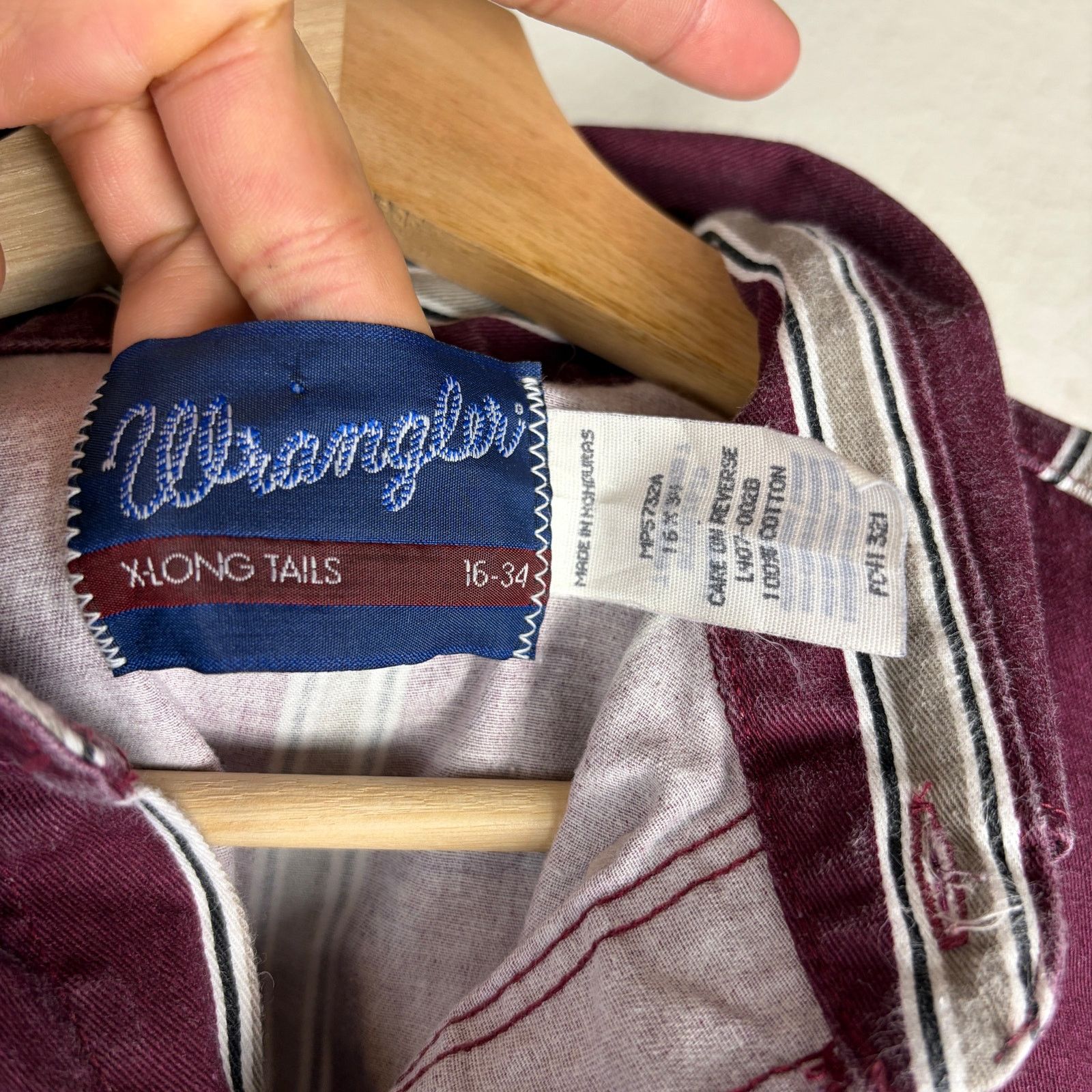 Wrangler Wrangler Brushpopper Blue Stripe X-Long Tails Large Shirt Size US L / EU 52-54 / 3 - 3 Thumbnail