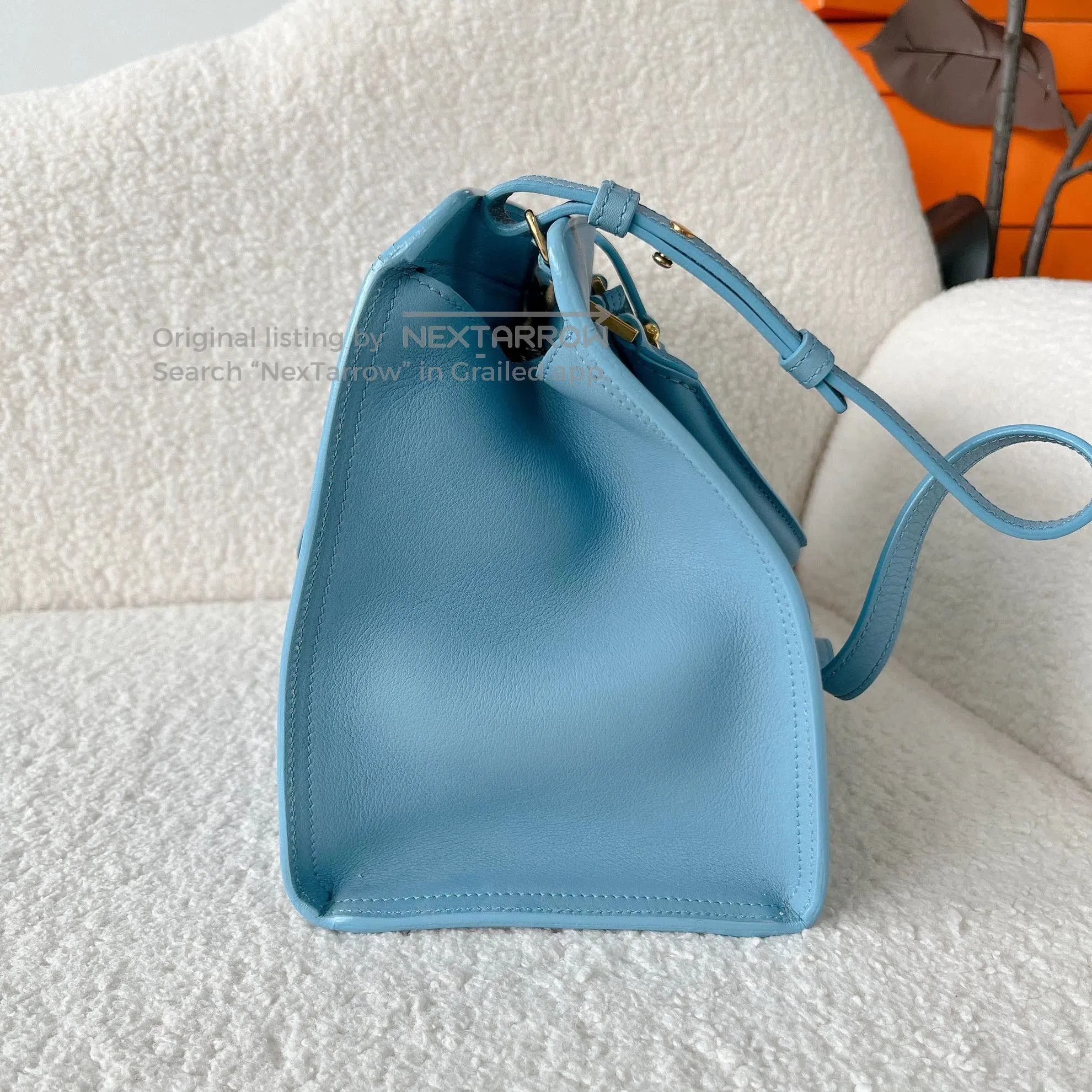 Saint Laurent Paris Saint Laurent blue cabas tote crossbody 30x20.5x14 5536/ Size ONE SIZE - 3 Thumbnail