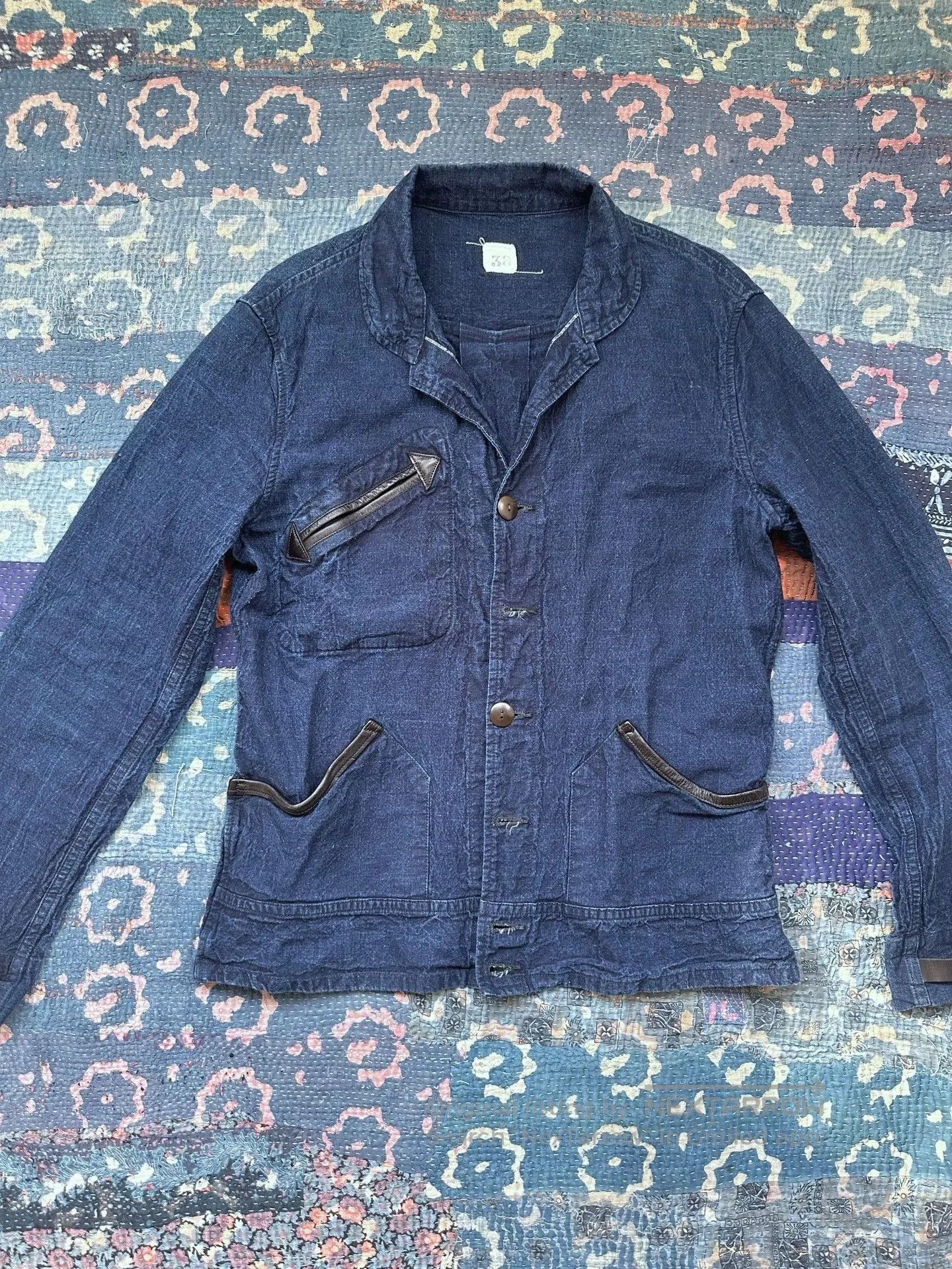 Mister Freedom Mister Freedom Indigo Leather Patchwork Jacket. Size US M / EU 48-50 / 2 - 1 Thumbnail