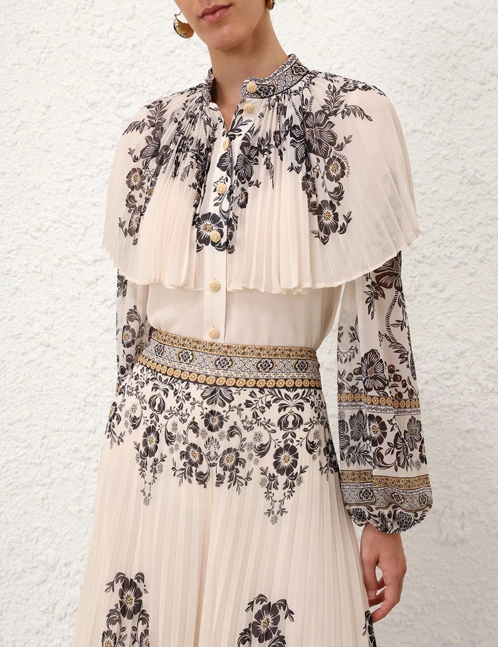Zimmermann oc11z0226 Dawning Sunray Blouse In Multicolor Size M / US 6-8 / IT 42-44 - 2 Thumbnail