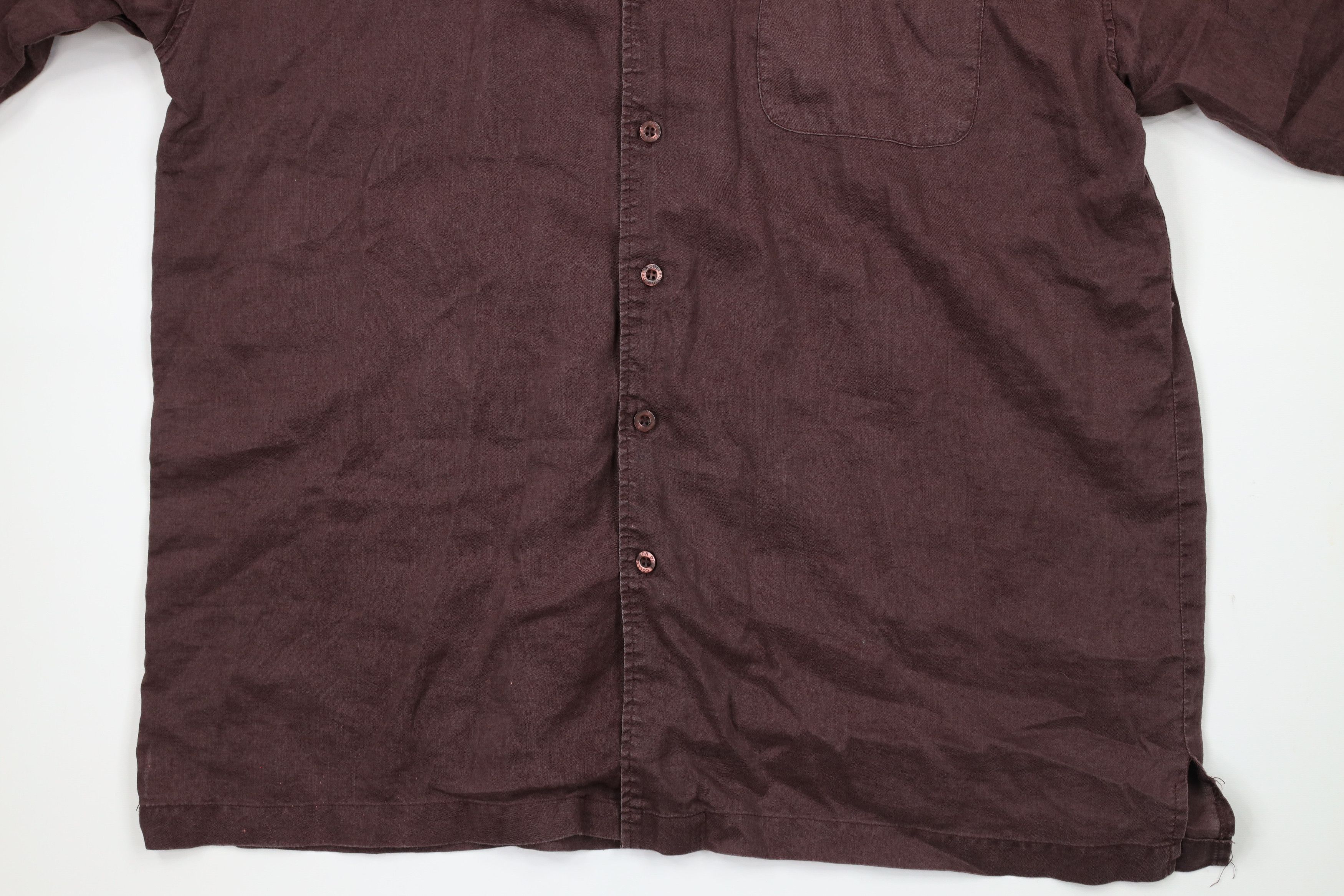 Vintage Vintage 90s Streetwear 2 Piece Linen Button Shirt Pants 3XL Size US XXL / EU 58 / 5 - 4 Thumbnail