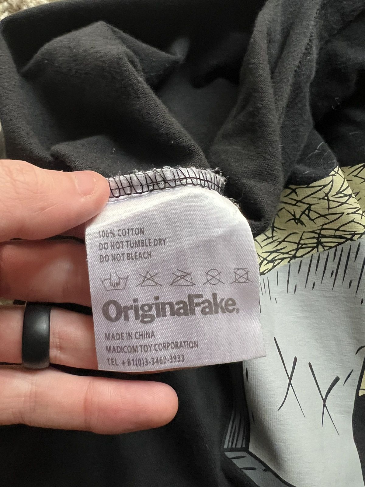 Original Fake Original Fake “Grave” Black T Shirt Size US L / EU 52-54 / 3 - 5 Thumbnail