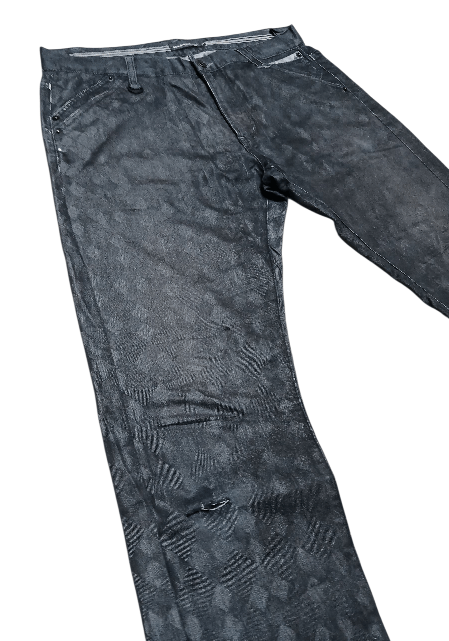 semanticdesign Semanticdesign Black Diamond Pattern Jeans Size US 34 / EU 50 - 5 Thumbnail