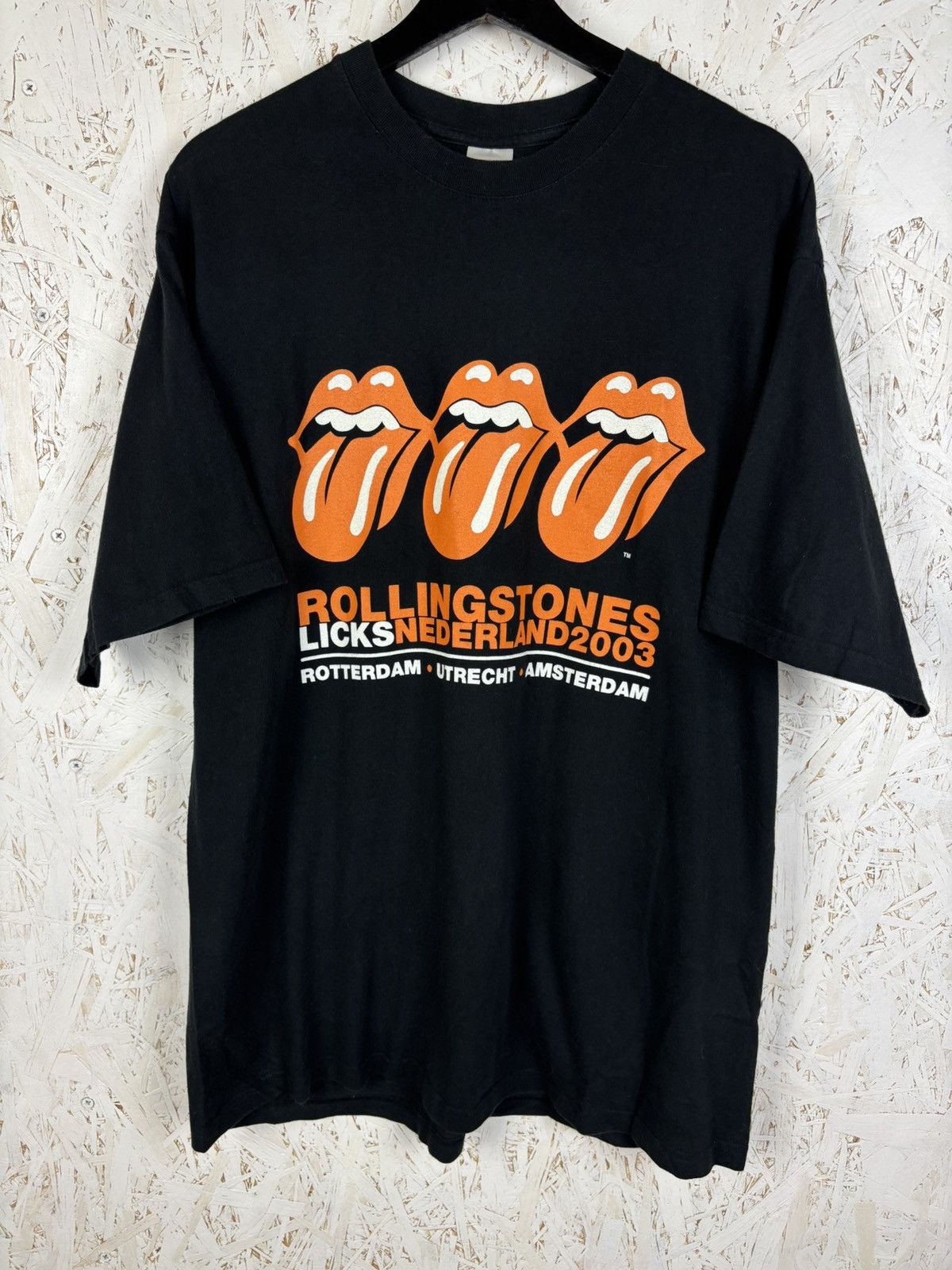 Band Tees 00s Rolling Stones 2003 Holland Licks Nederland T-Shirt L Size US L / EU 52-54 / 3 - 1 Thumbnail
