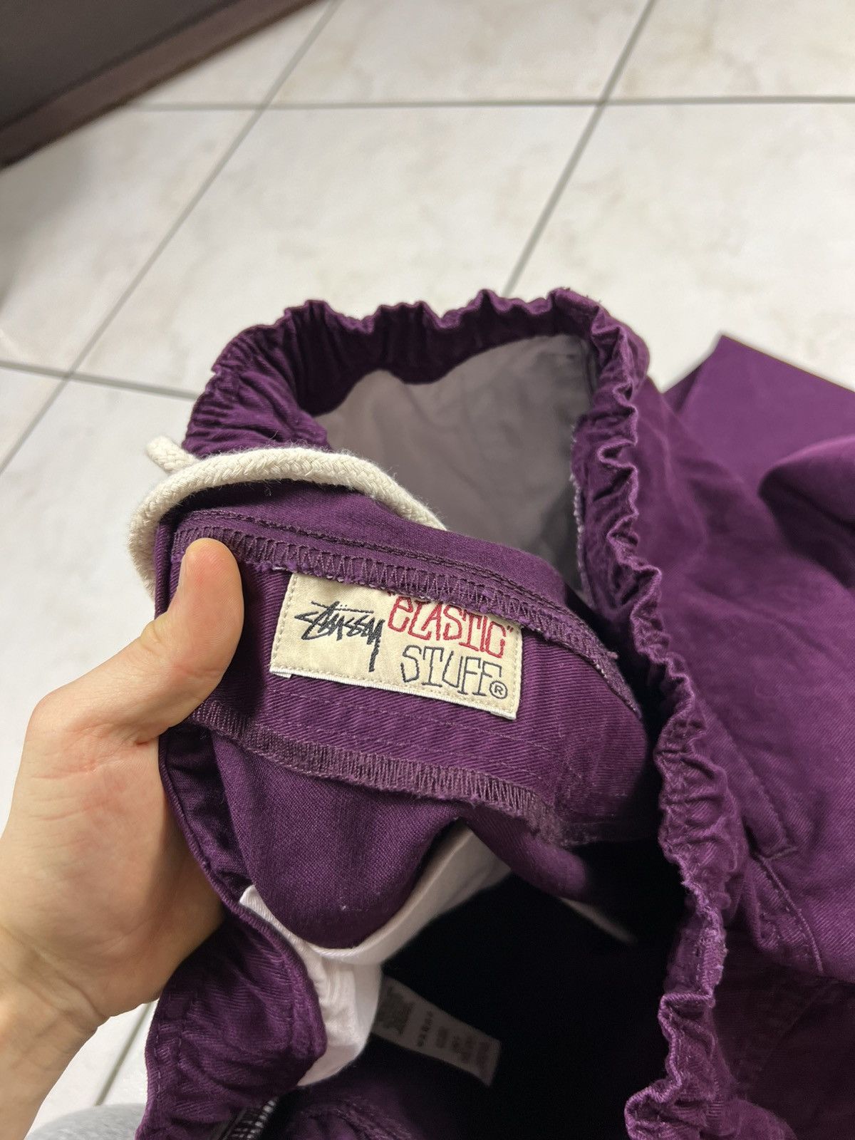 Stussy Stussy elastic stuff baggy brushed beach pant trousers lean Size US 32 / EU 48 - 19 Thumbnail