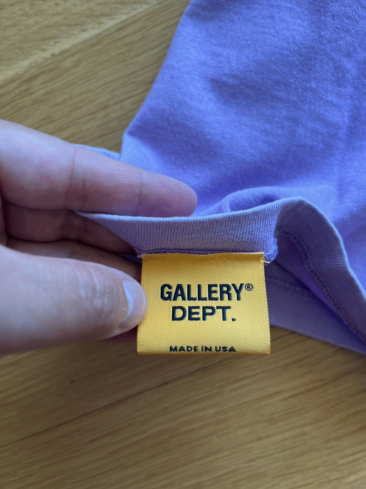 Gallery Dept. Gallery Dept Vintage Logo Purple Distressed Tee Size US L / EU 52-54 / 3 - 4 Thumbnail