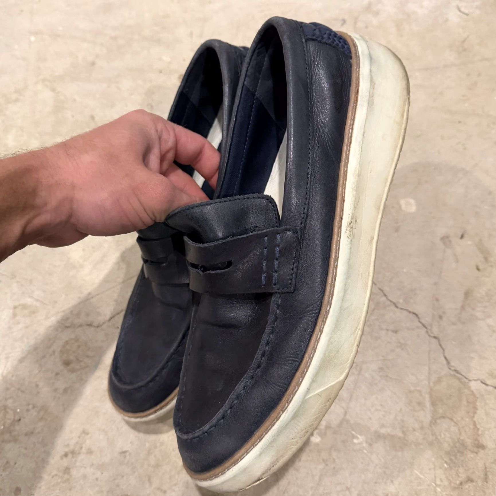 Cole Haan Cole Haan Originalgrand Penny Loafer Navy C36645 Mens Size 10M Size ONE SIZE - 5 Thumbnail