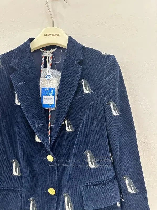 Thom Browne Thom Browne Navy Blue Cotton Long Sleeve Jacket . Size US S / EU 44-46 / 1 - 6 Thumbnail