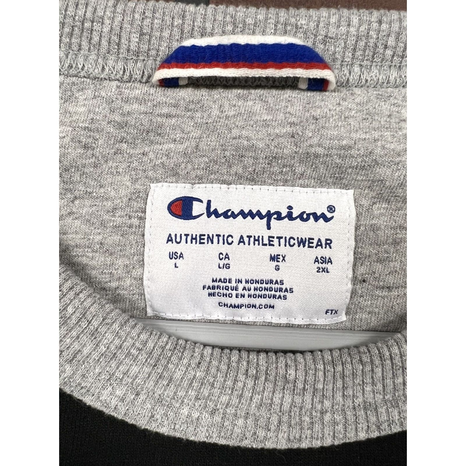 Champion Champion Hoodie Mens Large L Pullover Black Crewneck Two Tone Classic Size US L / EU 52-54 / 3 - 4 Thumbnail
