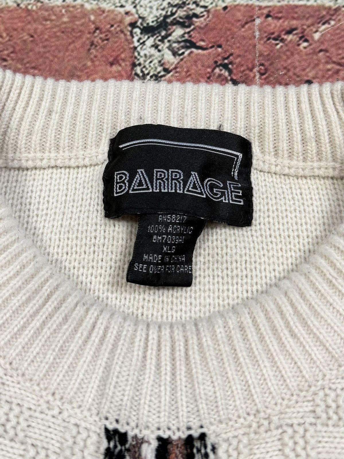 Other Vintage Barrage Sweater Geometric 3D Textured Coogie Style Size US XL / EU 56 / 4 - 6 Thumbnail