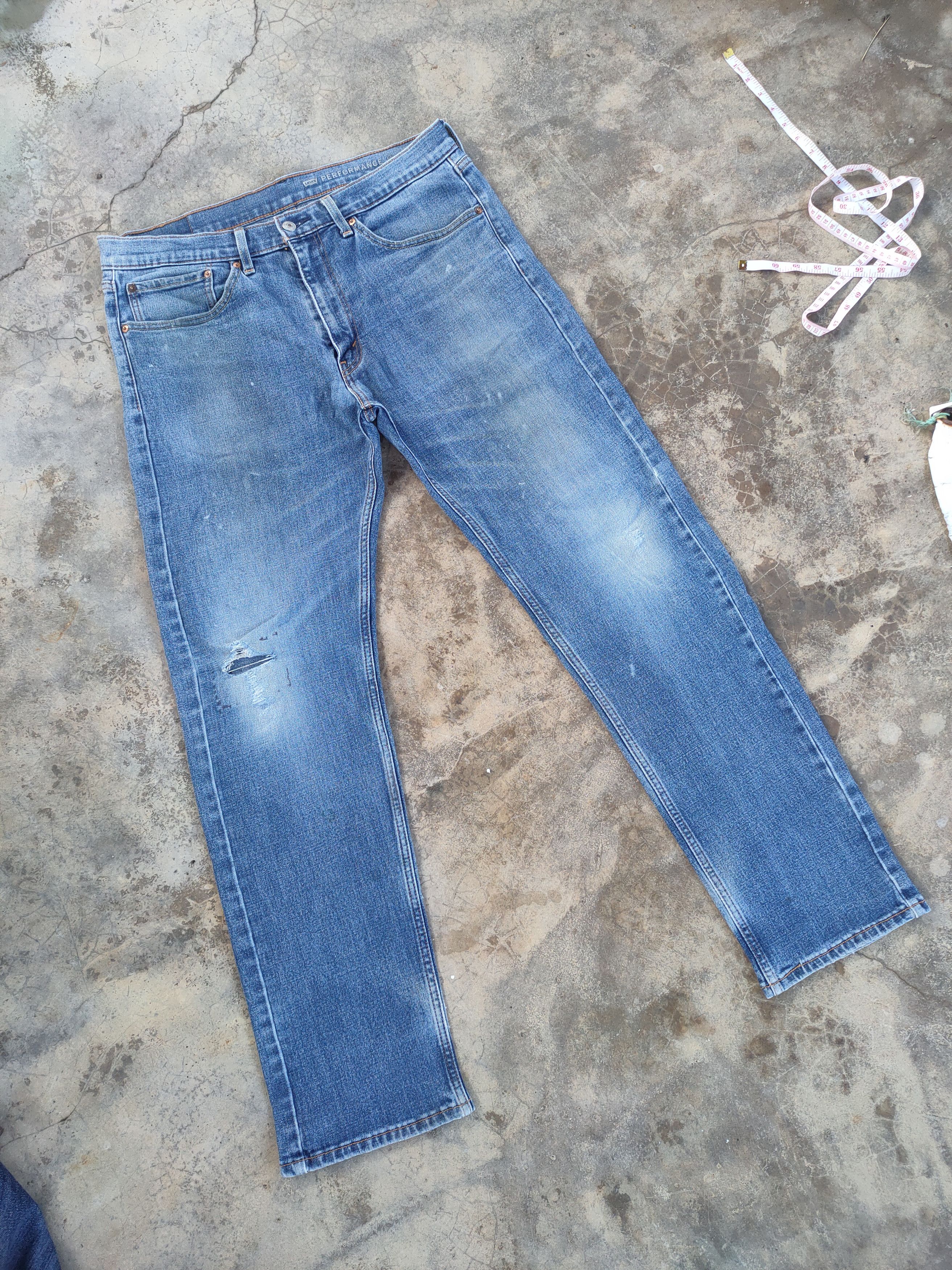 Jean × Levi's LEVI'S 505 DISTRESSED FADED JEANS PANTS Size US 34 / EU 50 - 2 Thumbnail