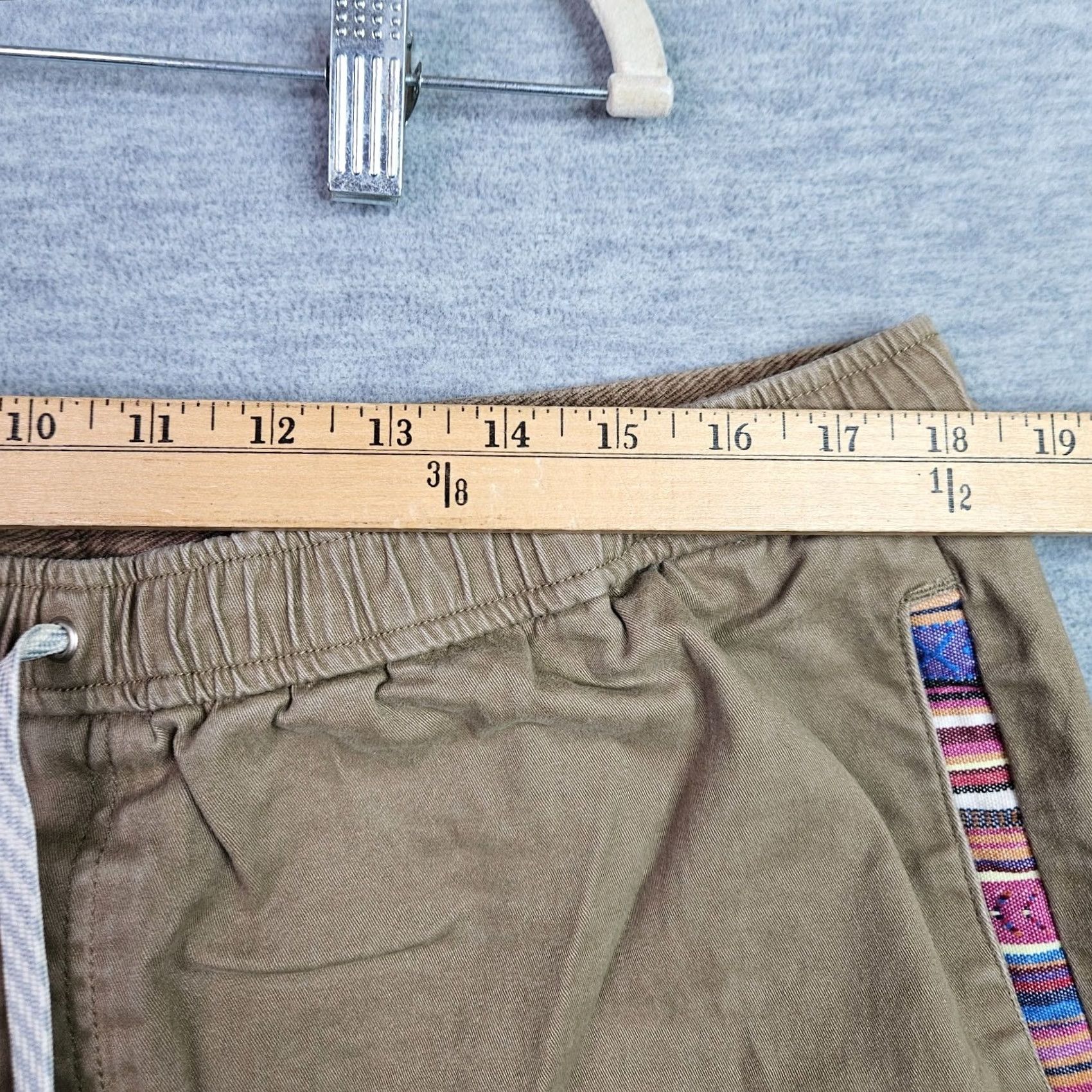 Vintage Wowie Jogger Pants Men XL Tan Elastic Waist Drawstring Casual Streetwear Size US 36 / EU 52 - 4 Thumbnail