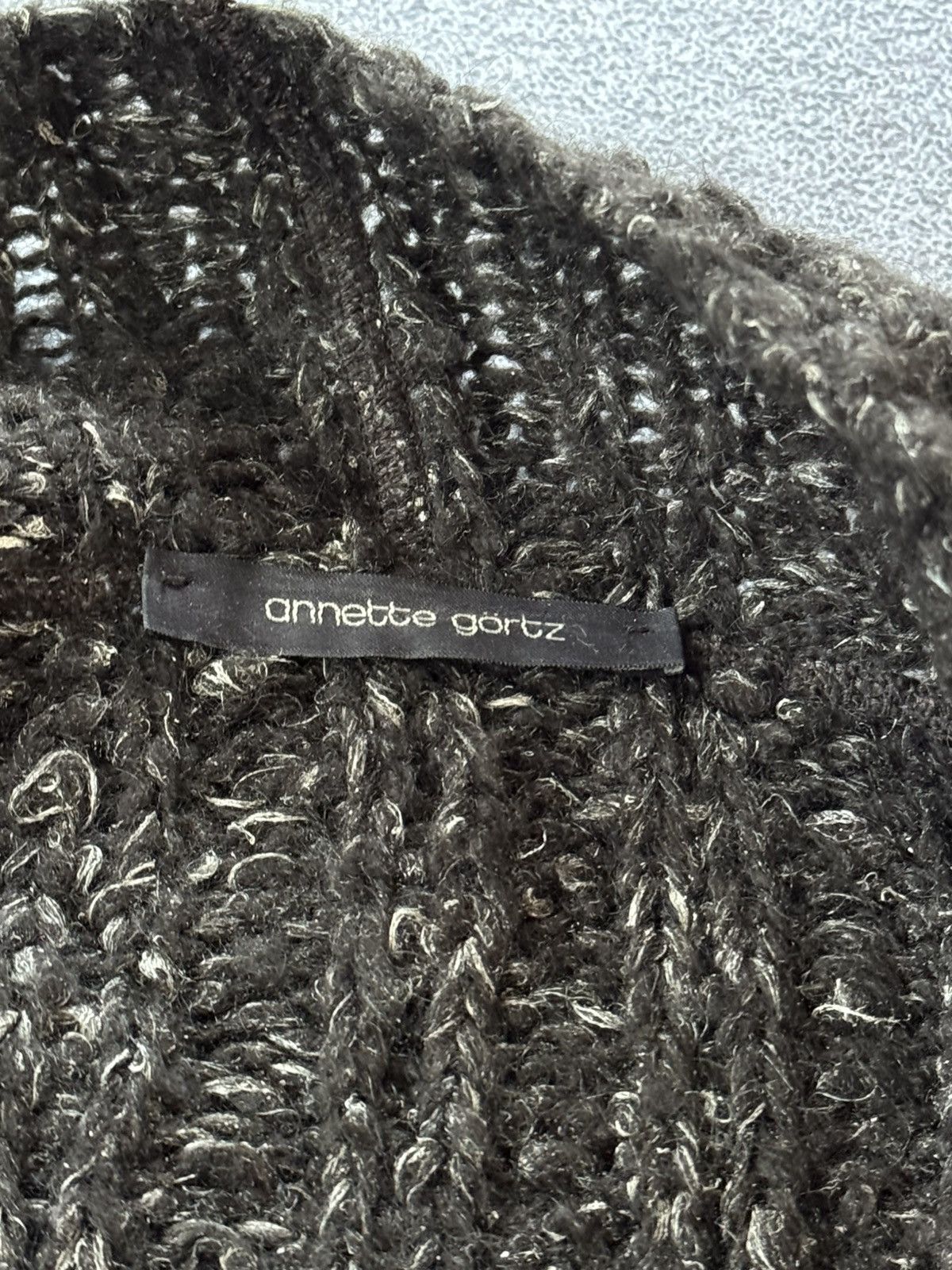 Annette Gortz × Designer Annette Gortz XL knitwear cardigan cape poncho sweater 🇩🇪 Size XL / US 12-14 / IT 48-50 - 11 Thumbnail