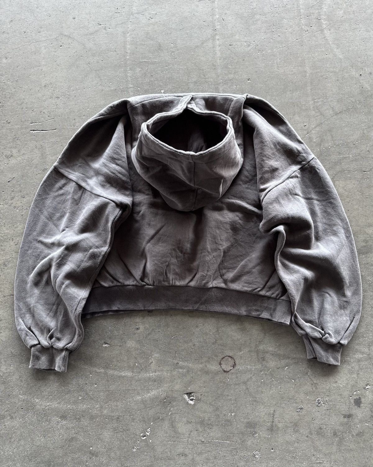 If Six Was Nine 2000s Heavyweight Slate Grey Boxy Hoodie Size US XL / EU 56 / 4 - 5 Thumbnail