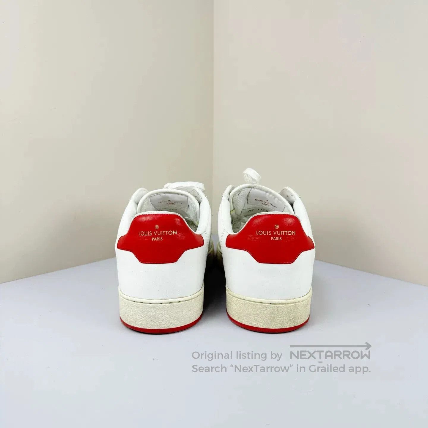 Louis Vuitton louis vuitton white red casual sneakers. Size US 7 / EU 40 - 3 Thumbnail