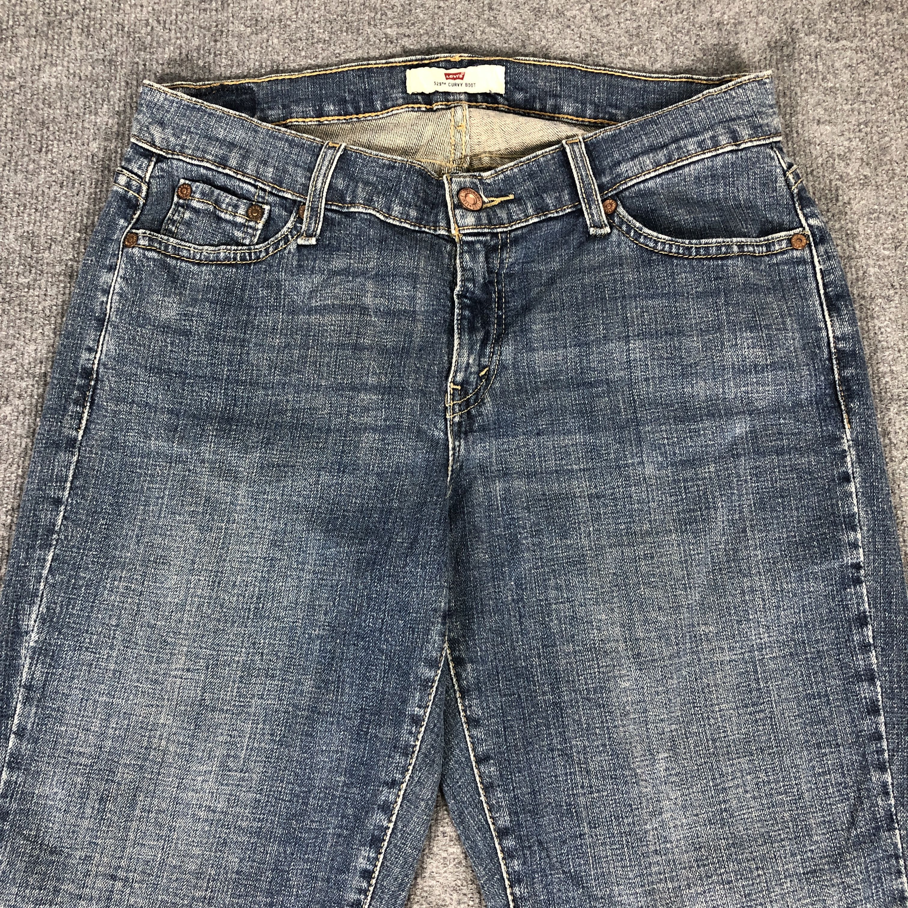 Levi's × Vintage Womens Vintage Levis 529 Jeans Curvy L863W Size 32" / US 10 / IT 46 - 2 Thumbnail