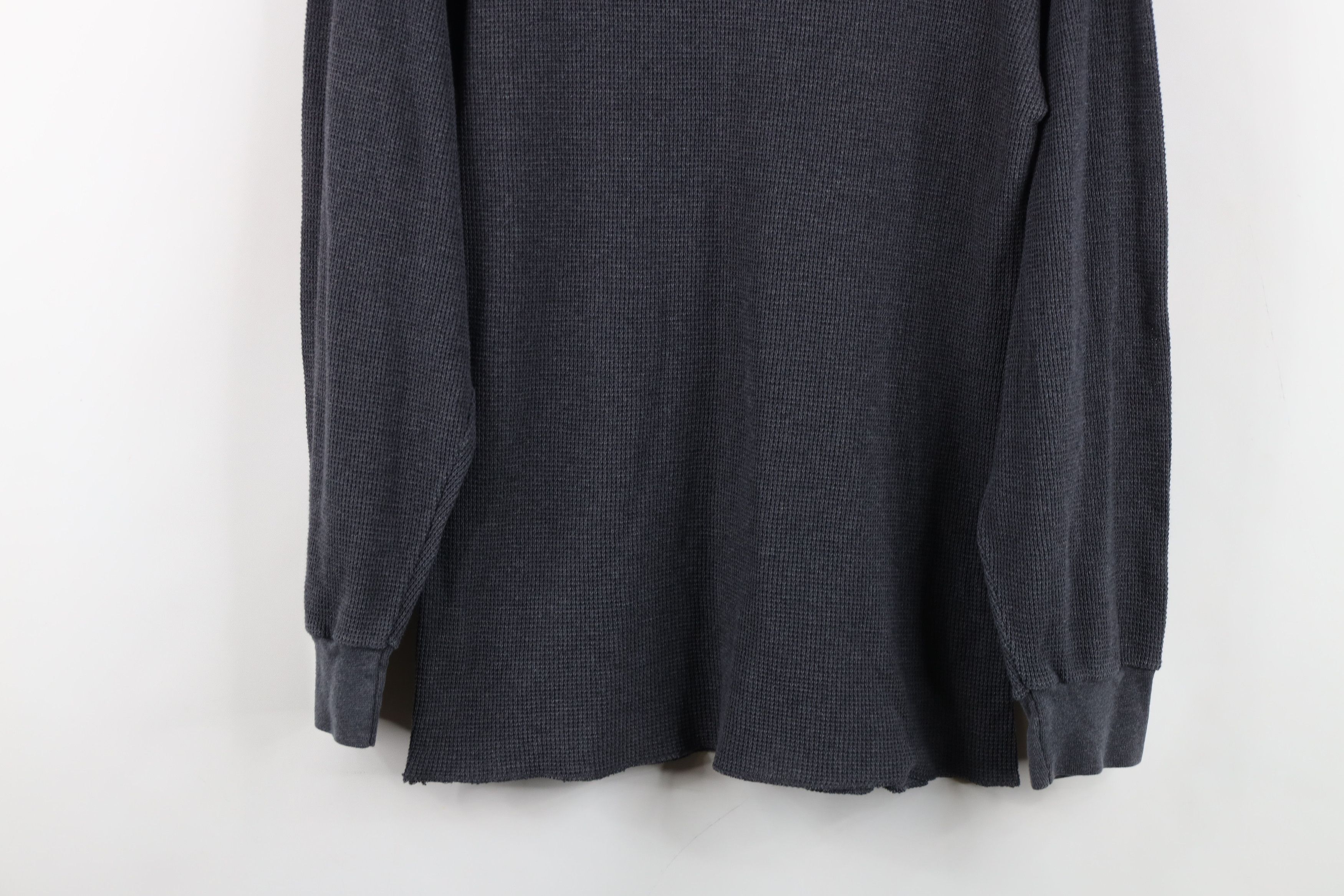 Vintage Vintage 90s Streetwear Waffle Knit Long Sleeve T-Shirt USA Size US XL / EU 56 / 4 - 3 Thumbnail