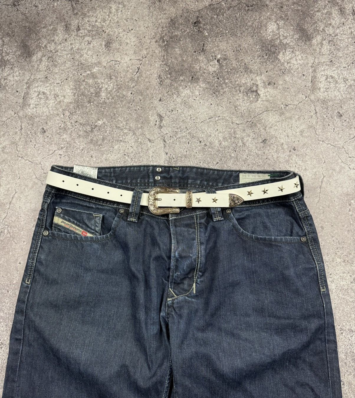 Japanese Brand 00’s NUMBER NINE STYLE WESTERN LEATHER RARE Y2K BELT VINTAGE Size ONE SIZE - 1 Thumbnail