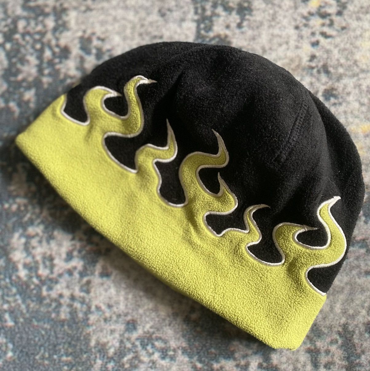 Japanese Brand Vintage Inferno Fire Flame Beanie Hat Japan Style Size ONE SIZE - 1 Thumbnail