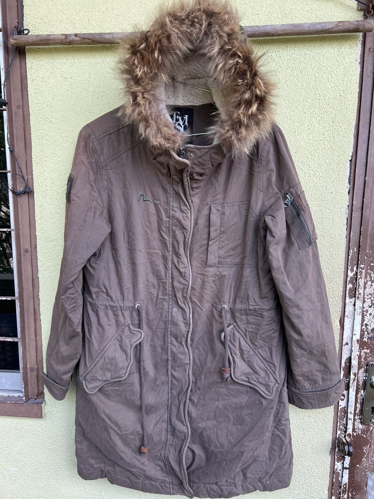 Evisu Evisu fur-hooded parka jacket vintage Size US M / EU 48-50 / 2 - 1 Thumbnail