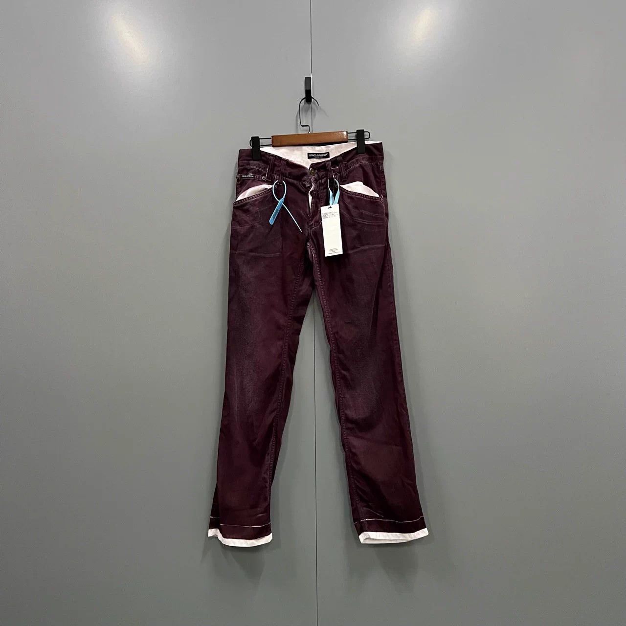 Dolce & Gabbana Dolce Gabbana burgundy jeans 44 IT Size US 28 / EU 44 - 1 Thumbnail