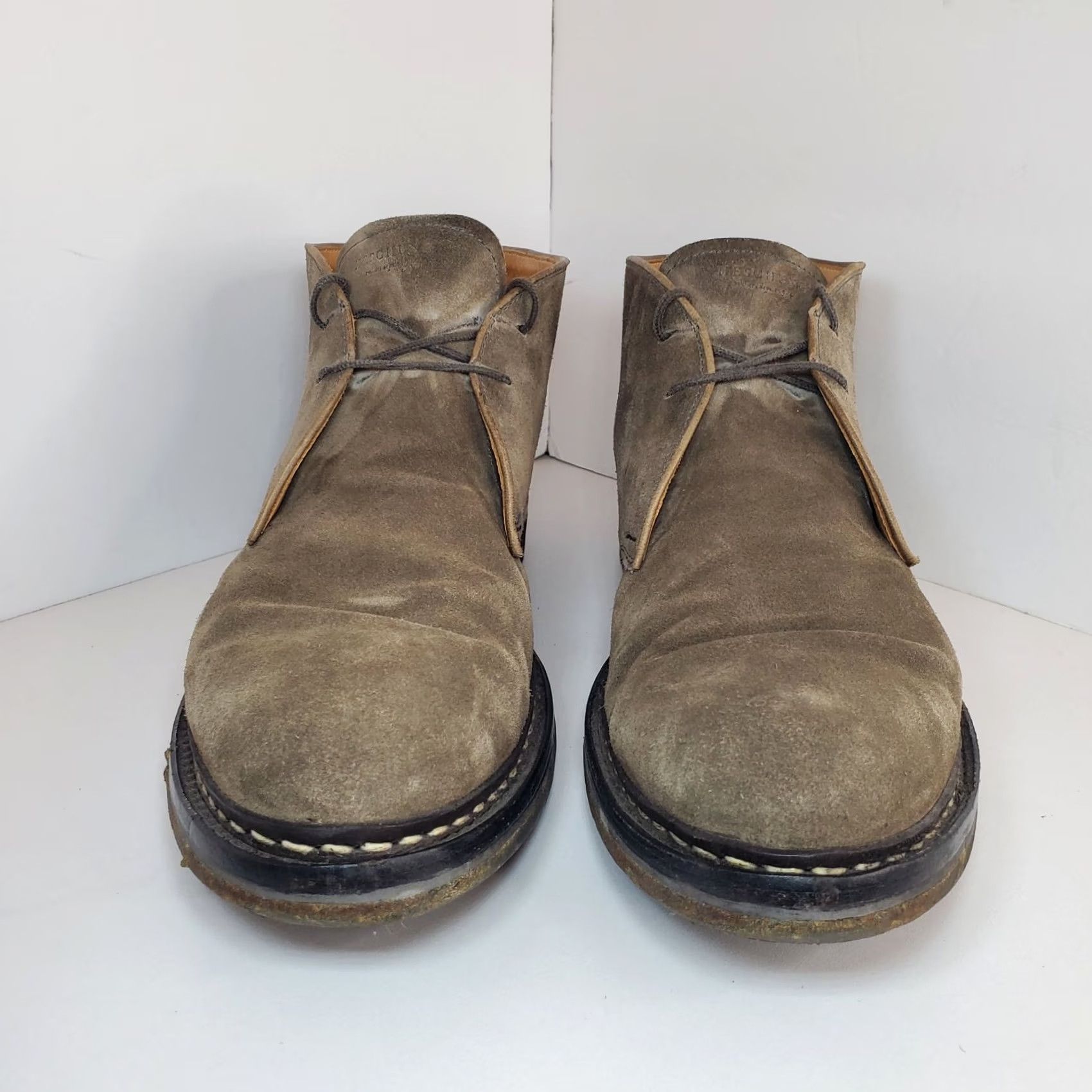 Heschung VINTAGE: No Heschung GENET Chukka Desert Boots Gray Mens US 11 Lace Up Suede Leather Lining Water Resistant 11 Gray Boots Size US 11 / EU 44 - 6 Thumbnail