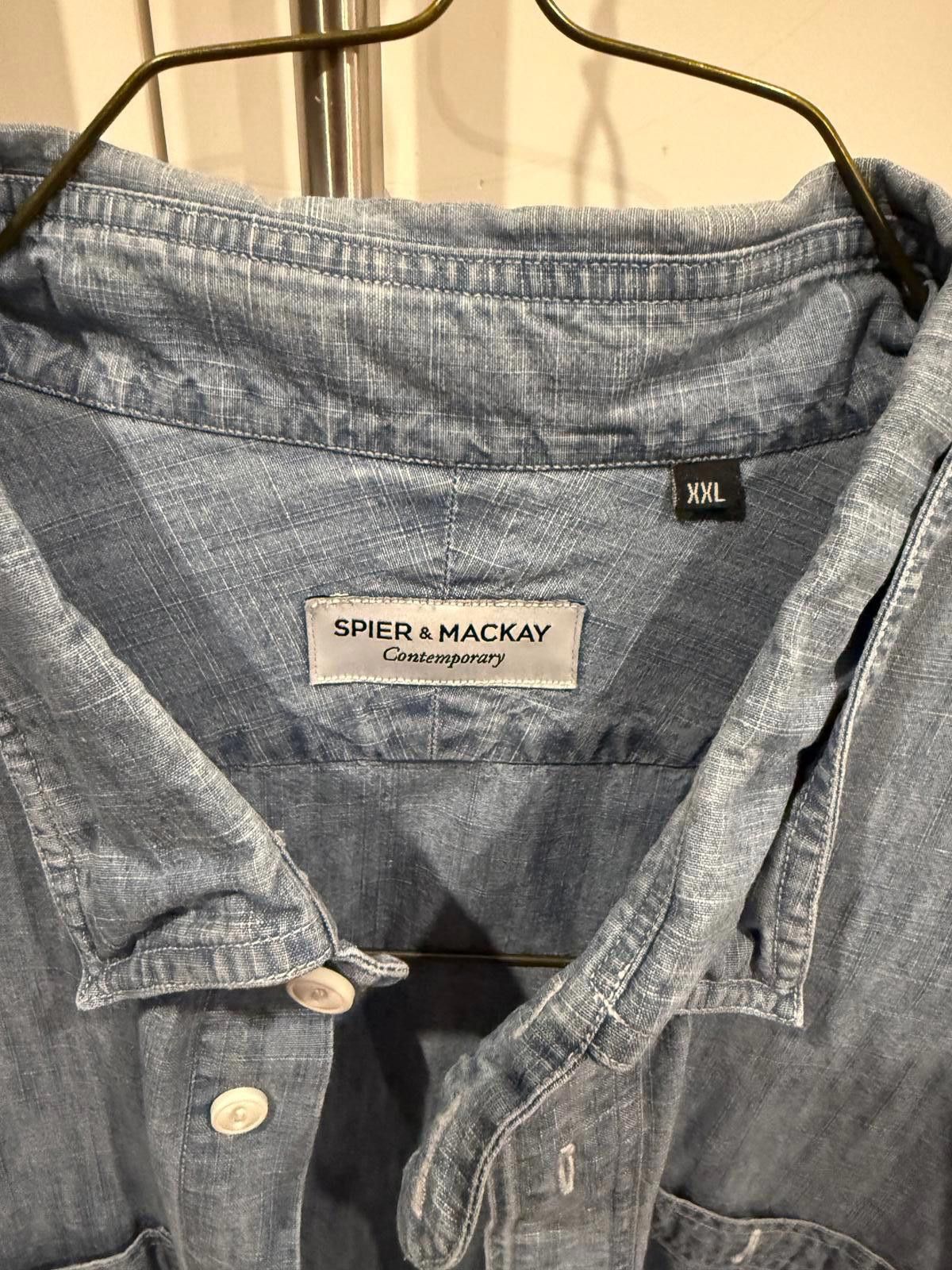 Designer Spier & Mackay Contemporary Chambray Shirt Size US XXL / EU 58 / 5 - 1 Thumbnail