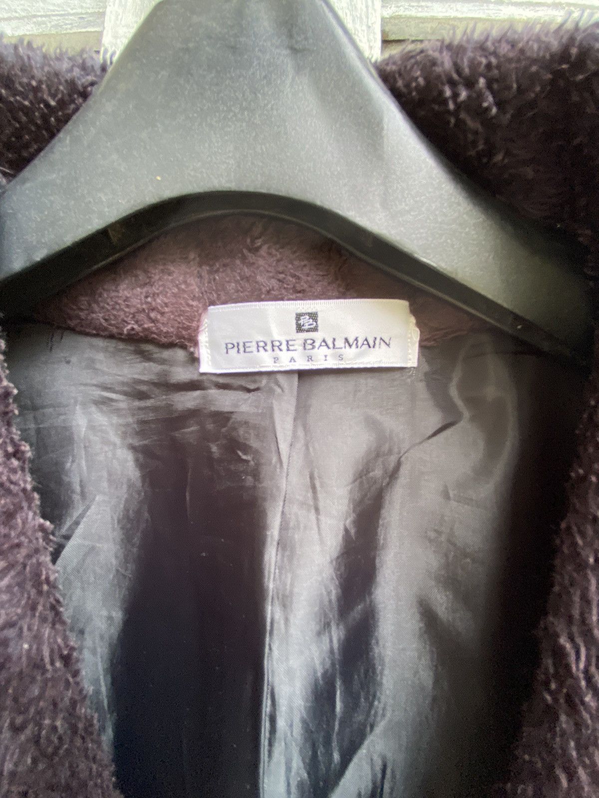 Pierre Balmain × Vintage Nicely Sun Faded Pierre Balmain Faux Hairy Fur Duffle Coat Size US L / EU 52-54 / 3 - 8 Thumbnail