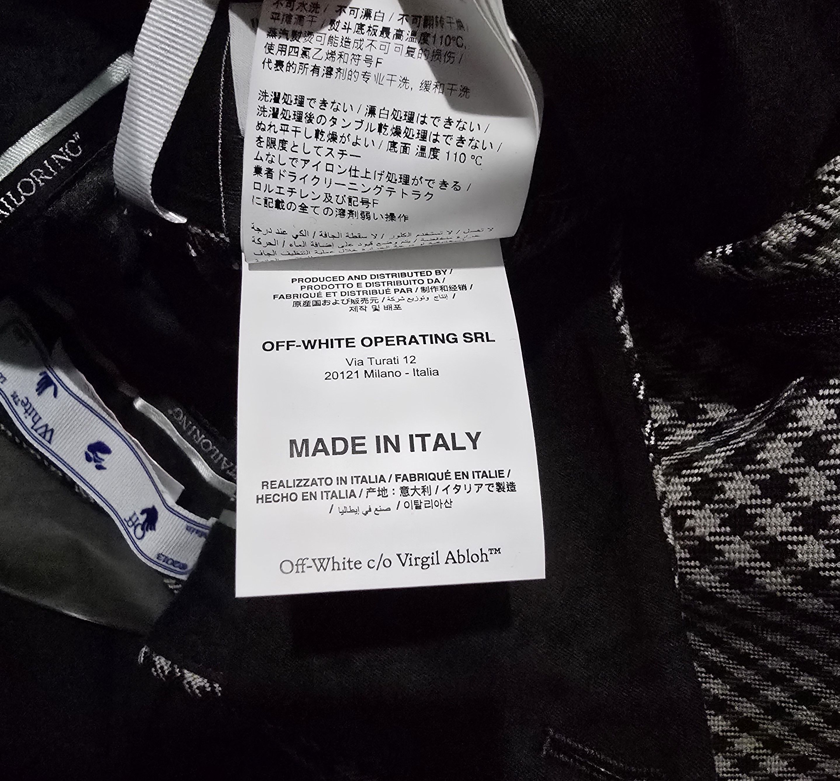Off-White Off-White Tag Pattwool Slim Pant Warm Gray Size US 34 / EU 50 - 8 Thumbnail