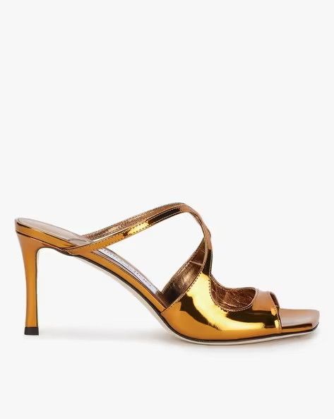 Jimmy Choo o1y0326 Mules in Gold Size US 6 / IT 36 - 1 Thumbnail