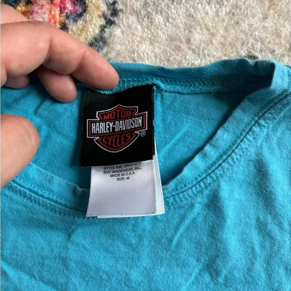 Harley Davidson Harley Davidson bleu t-shirt Size M / US 6-8 / IT 42-44 - 3 Thumbnail