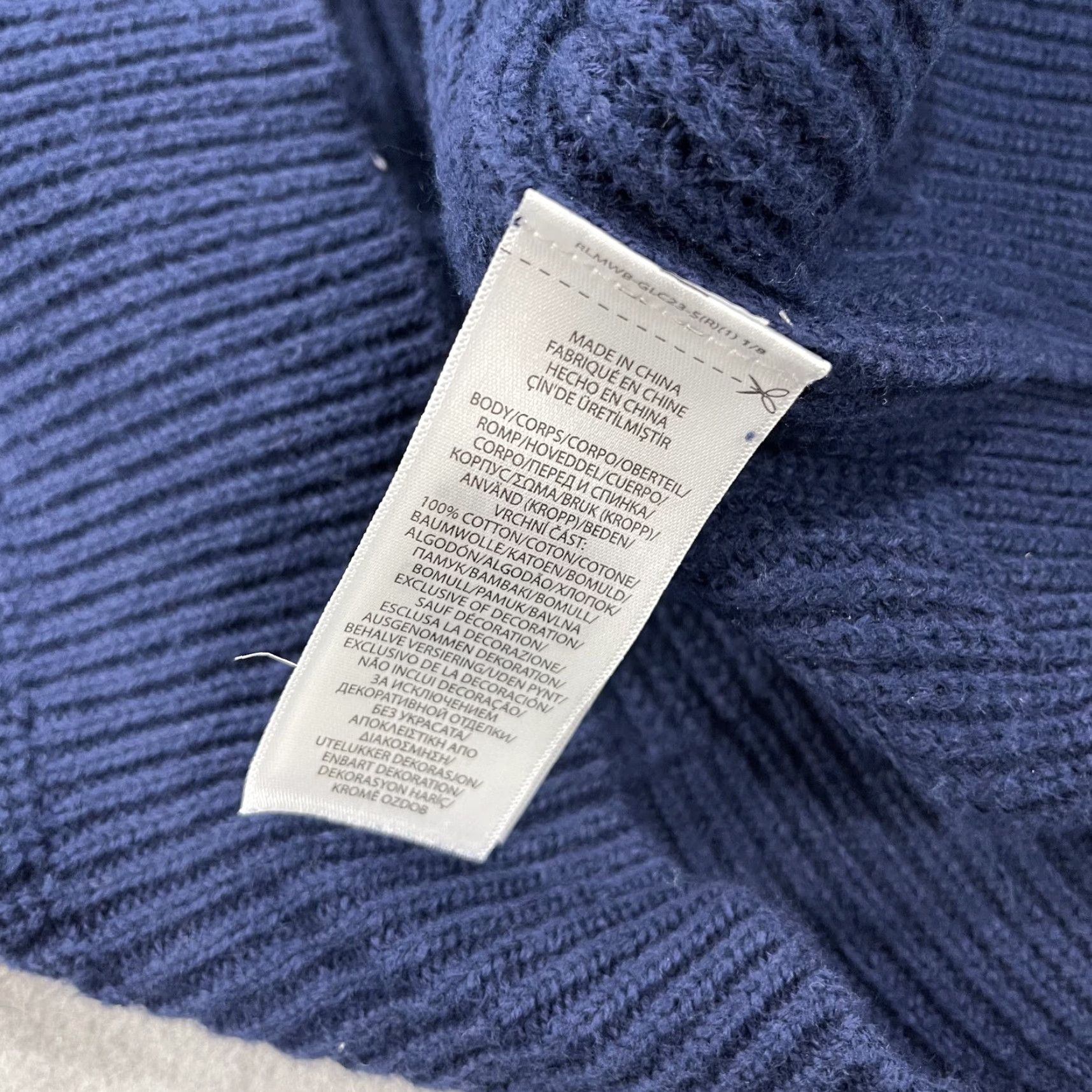 Polo Ralph Lauren Polo Ralph Lauren Sweater Mens L Blue Cotton Ribbed Knit Crewneck Preppy Pullover Shirt Size US L / EU 52-54 / 3 - 6 Thumbnail