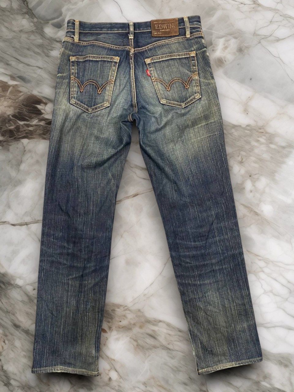 Edwin vintage edwin rusty distressed denim nice design Size US 34 / EU 50 - 2 Thumbnail