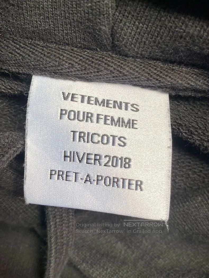 Vetements Vetements French Flag Embroidered Hoodie. Size US XS / EU 42 / 0 - 5 Thumbnail