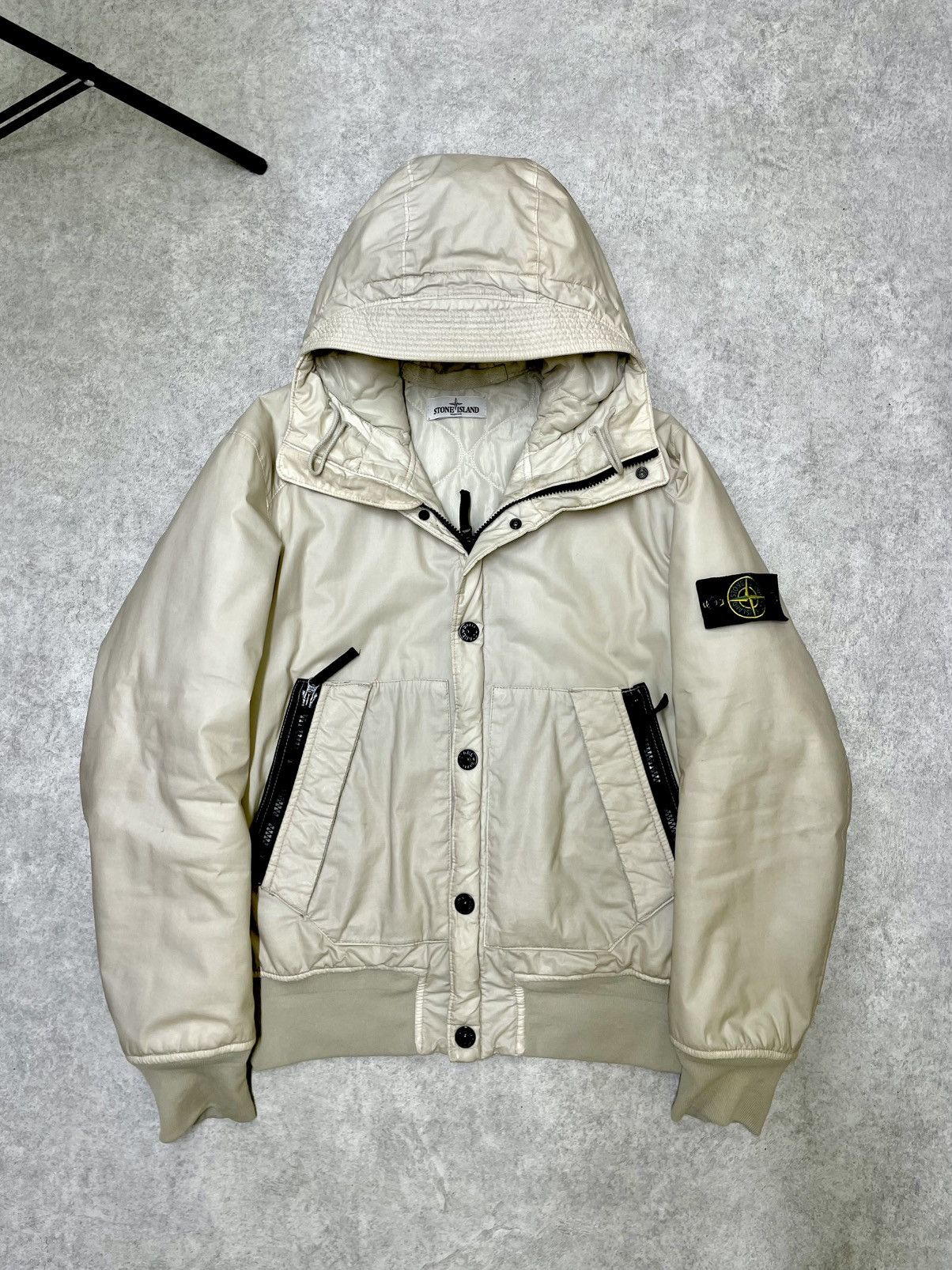 vintage rare stone island Nylon Blue jacket massimo osti fit
