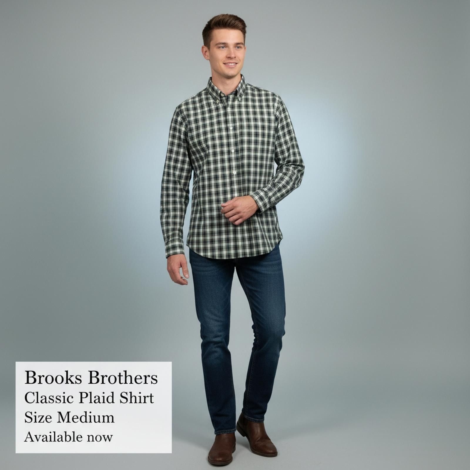 Brooks Brothers Brooks Brothers Classic Plaid Shirt Medium Size US M / EU 48-50 / 2 - 2 Thumbnail