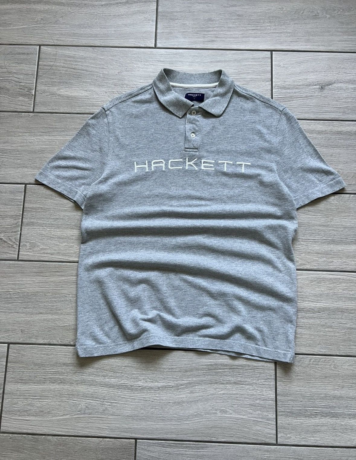 Hackett Vintage Hackett Classic Polo T-shirt Grey Old Money Size US M / EU 48-50 / 2 - 3 Thumbnail