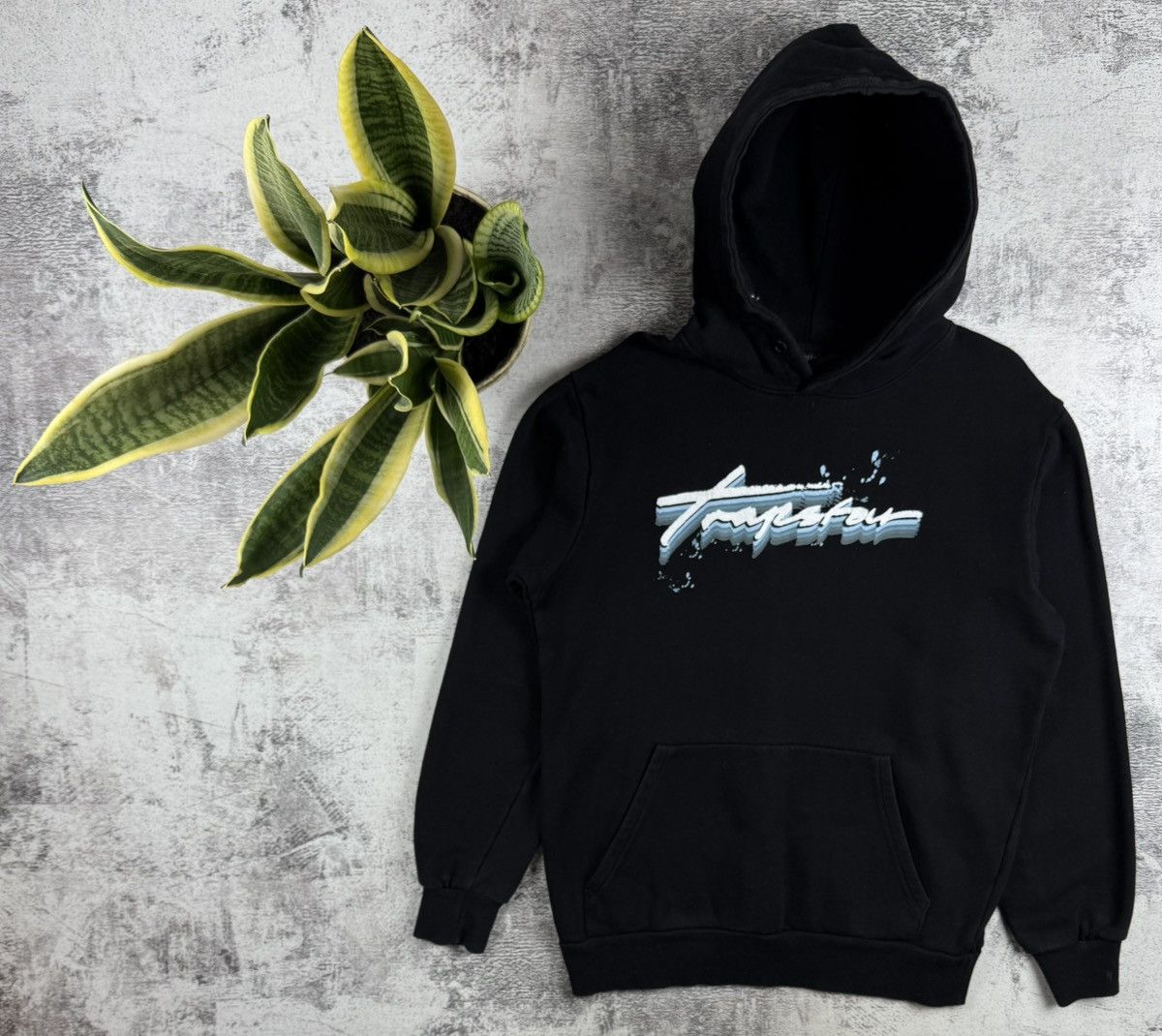 Trapstar London Trapstar Men’s Medium Drill Drill Black Cotton Rap Hoodie Pullover Sweatshirt Size US M / EU 48-50 / 2 - 1 Thumbnail