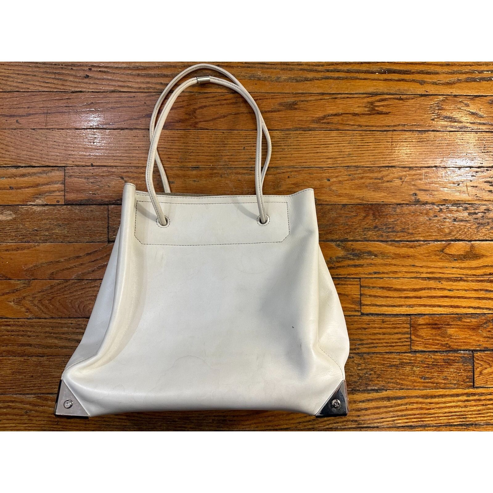 Alexander Wang Alexander Wang Prisma Tote Bag Large Beige Smooth Leather Size ONE SIZE - 1 Thumbnail
