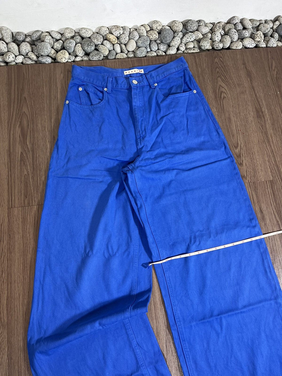 Marni × Uniqlo Uniqlo x Marni Highwaist Electric Blue Baggy Jeans Size US 29 - 14 Thumbnail