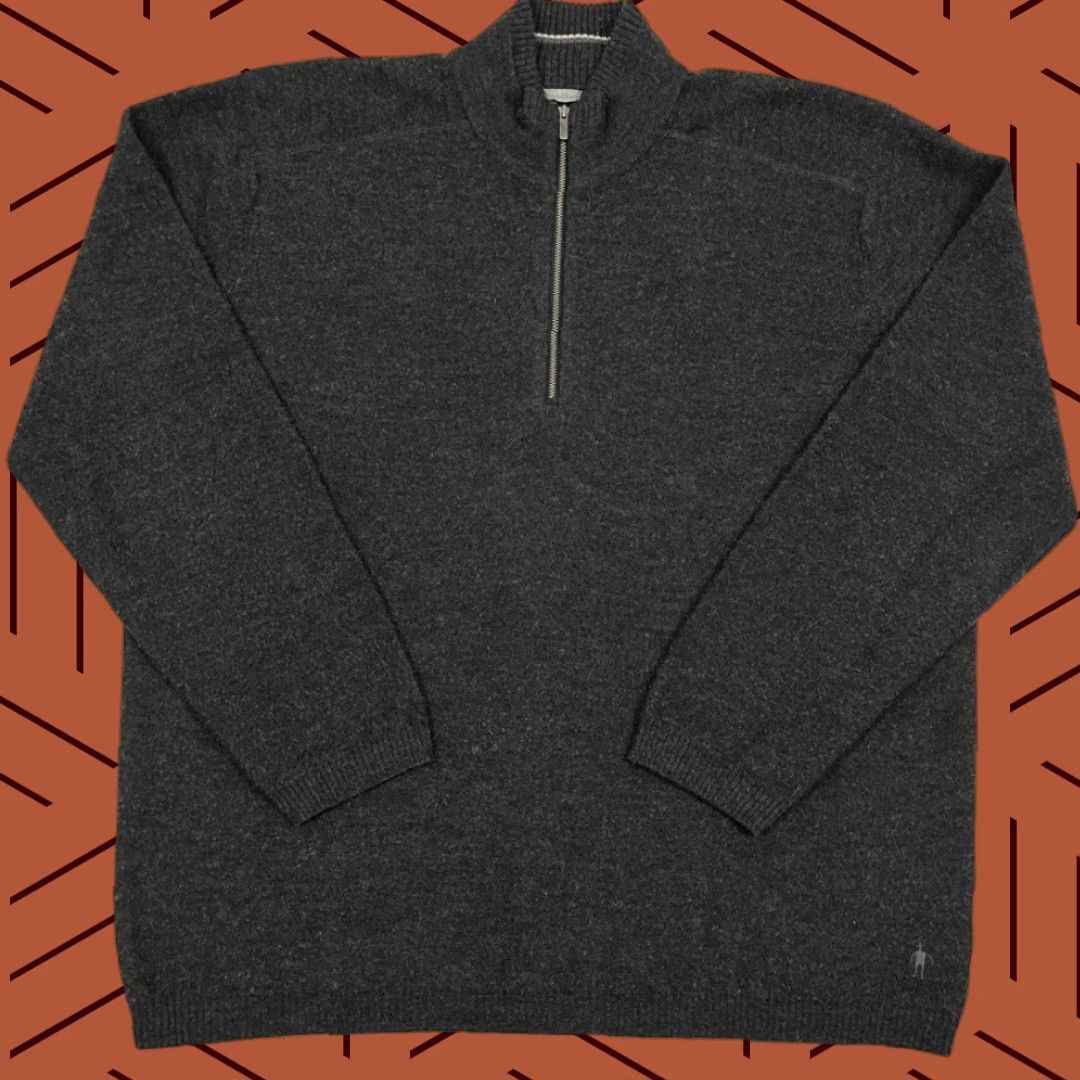 Smartwool SmartWool Sweater Mens 2XL Solid Knit Wool Merino Base Layer Quarter Zip SS626 Shirt Pullover Regular Casual Outdoors Boys? No, Mens Size US XXL / EU 58 / 5 - 1 Thumbnail