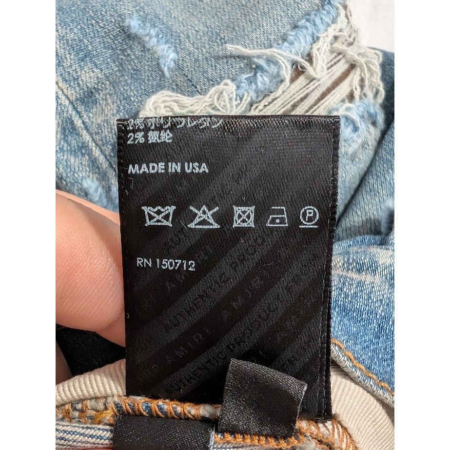 Amiri o1rshd1 Ultra Suede MX1 Jeans in Clay Indigo 31 Size US 31 - 22 Thumbnail
