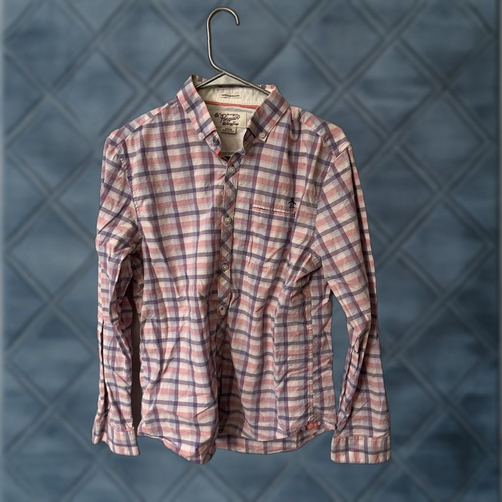 Original Penguin Original Penguin Heritage Slim Fit Multi Plaid Shirt Men’s Size M Long Sleeve Size US M / EU 48-50 / 2 - 1 Thumbnail