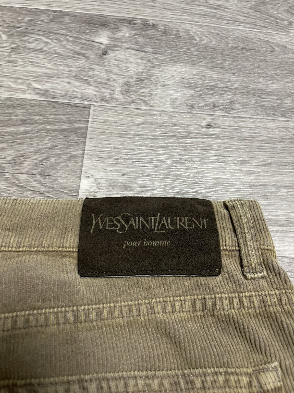 Yves Saint Laurent Vintage Yves Saint Laurent YSL Baige Corduroy Velvet Pants Size US 34 / EU 50 - 24 Thumbnail