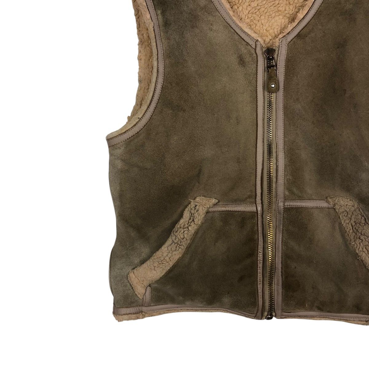 Japanese Brand 🔥VINTAGE GENUINE LEATHER TANK TOP SLEEVELESS NEXT STAGE Size US S / EU 44-46 / 1 - 6 Thumbnail
