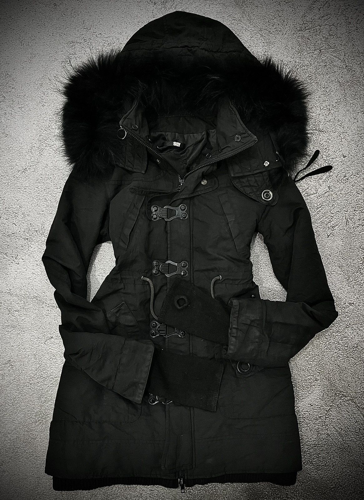 SLY 2000s SLY Racoon Bondage Fur Jacket LGB Fur jacket Style Size US M / EU 48-50 / 2 - 1 Thumbnail