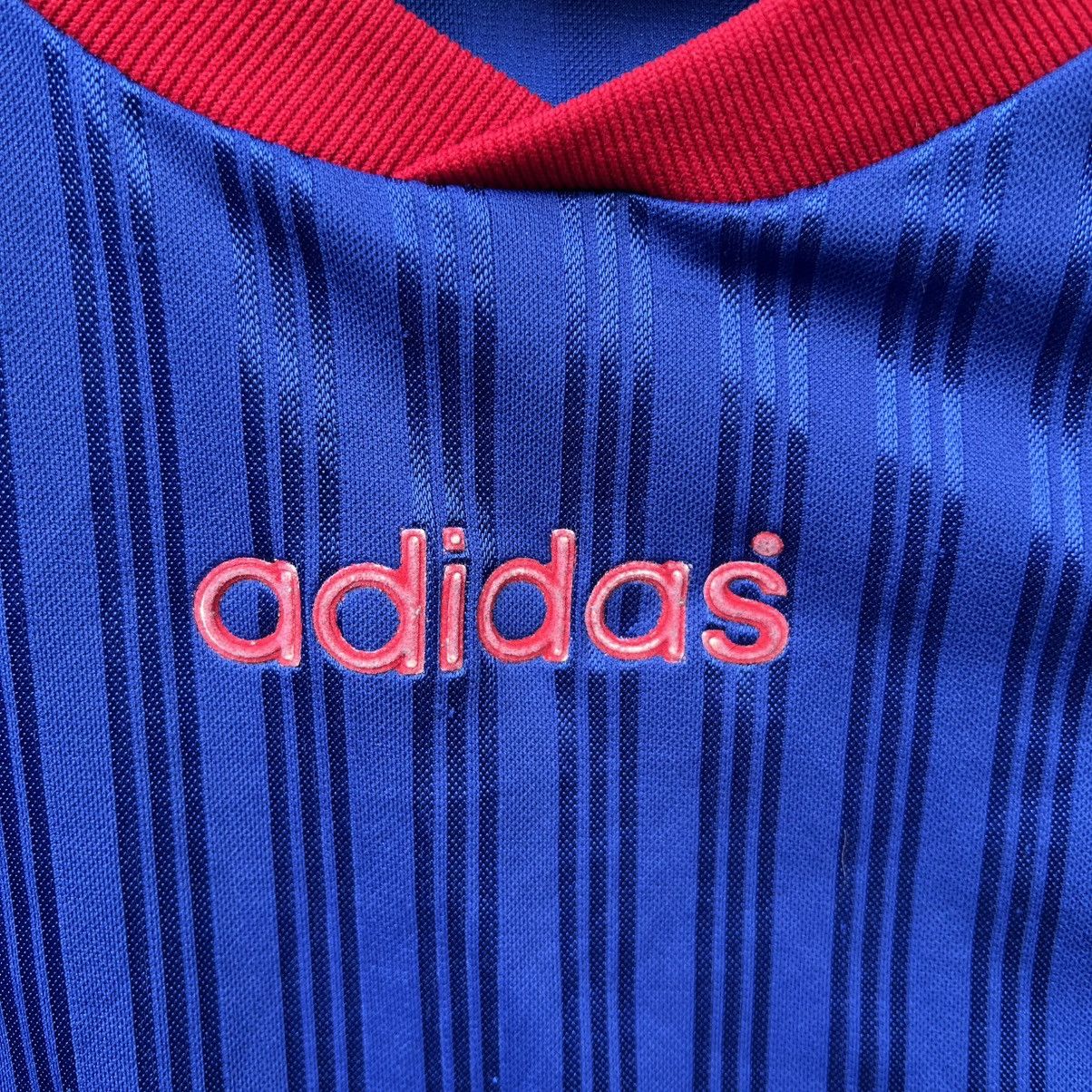 Adidas Vintage Adidas striped soccer 90s jersey shirt Size US XL / EU 56 / 4 - 4 Thumbnail