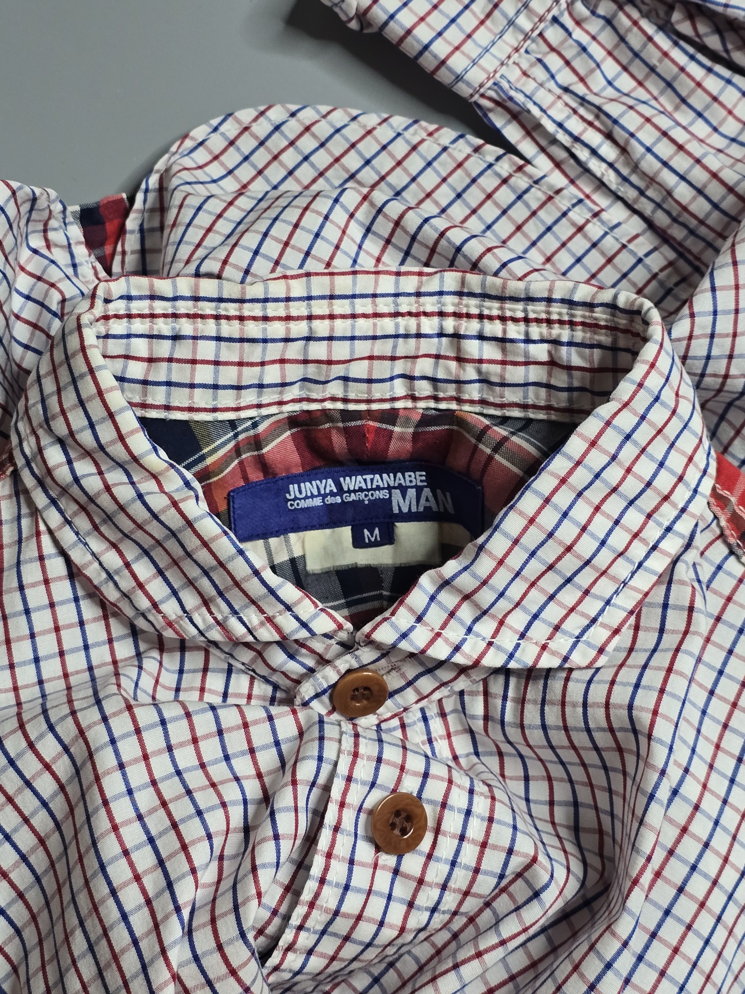 Comme des Garcons × Junya Watanabe Junya Watanabe CDG Man - FW11 Club Collar Mini Check Shirt Size US M / EU 48-50 / 2 - 5 Thumbnail